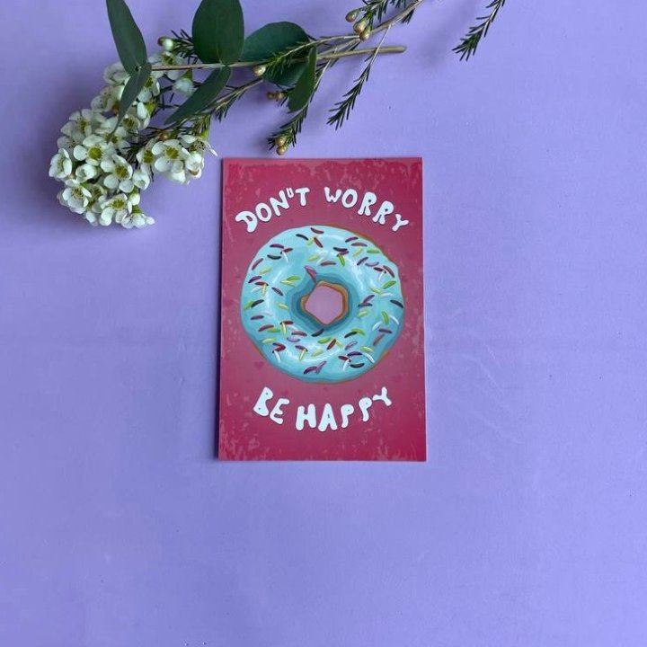 Открытка к букету "Не волнуйся..." в Уфе