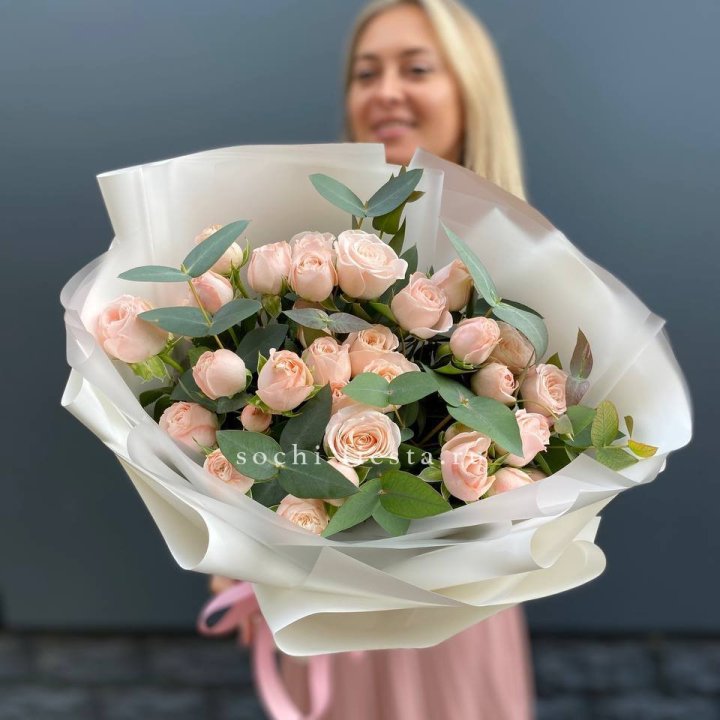 Букет кустовых роз "Фреш" в Уфе