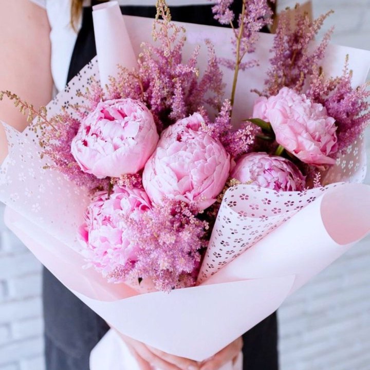Букет пионов "Мелиса" в Уфе