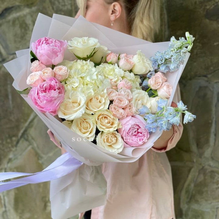 Букет с пионами "Богема" в Уфе