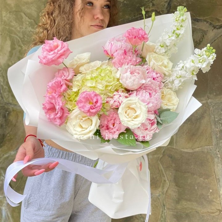 Букет с пионами №3 в Уфе
