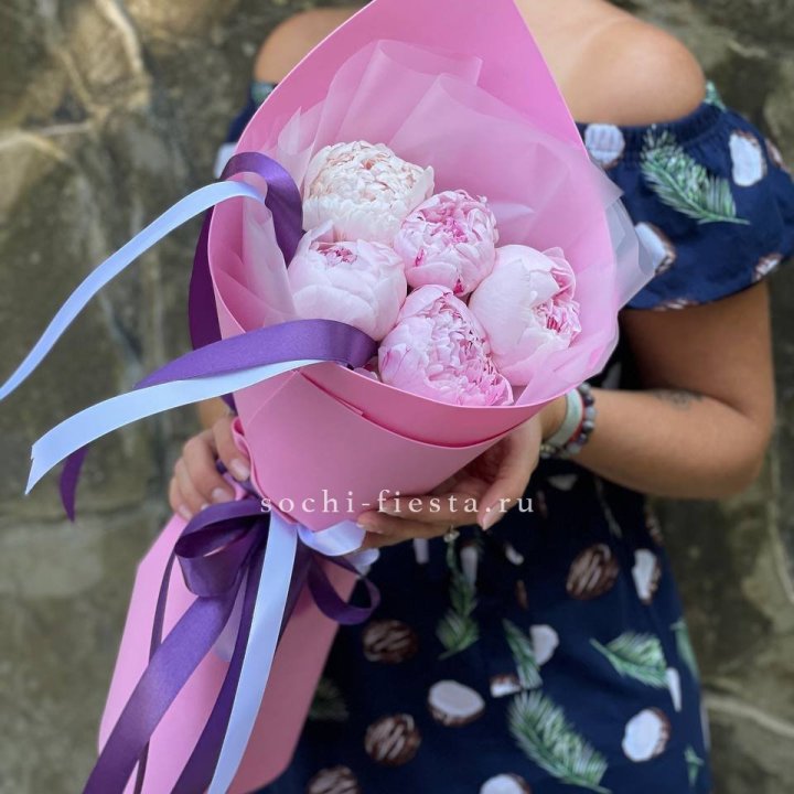 Букет пионов "НАЙ" в Уфе