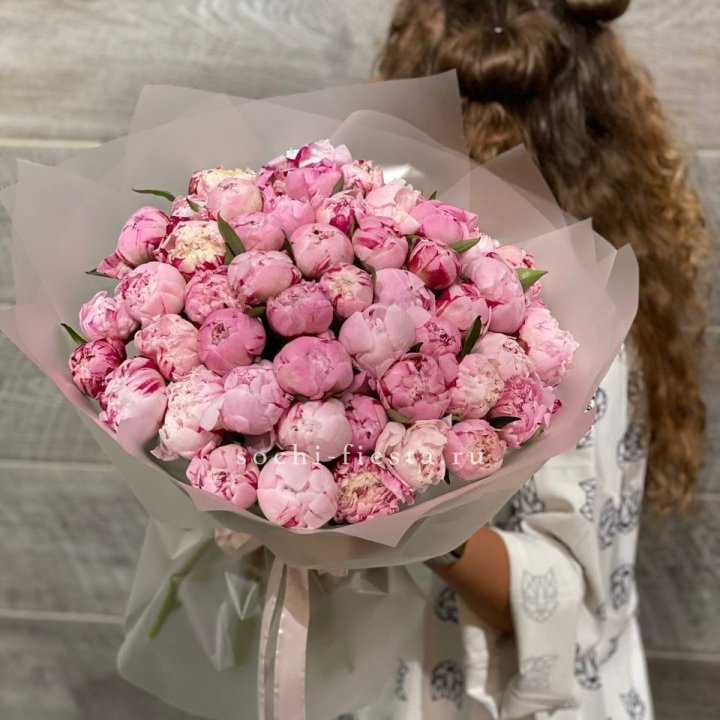 51 розовый пион в Уфе