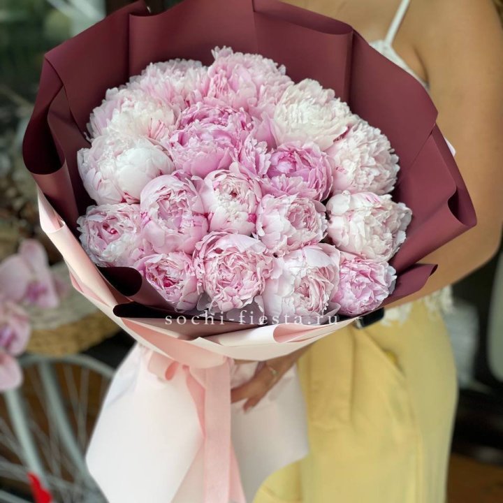 Букет с пионами №5 в Уфе