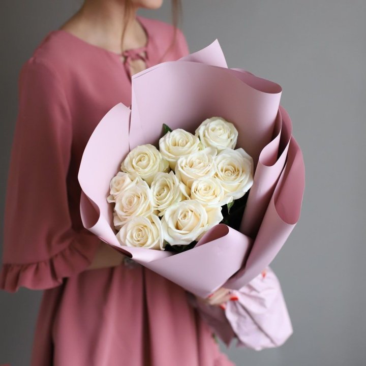11 белых роз в Уфе