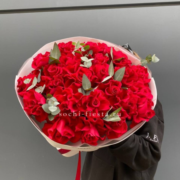 23 Красных французских роз в Уфе