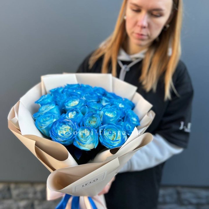 Букет синих роз блю логан в Уфе