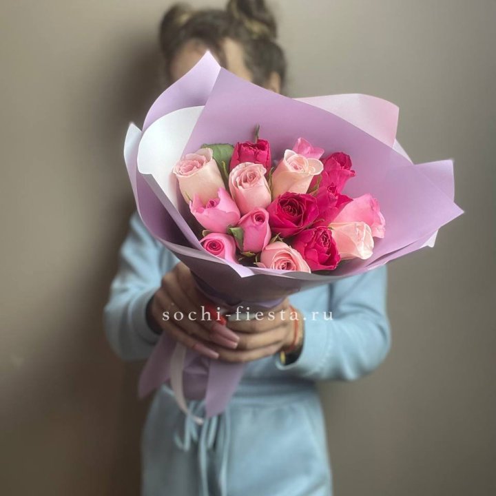 Букет из 15 роз Микс (Кения) в Уфе