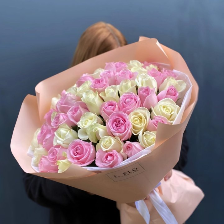 55 роз микс нежности в Уфе