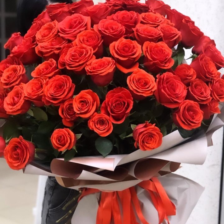 Букет высоких эквадорских роз  в Уфе