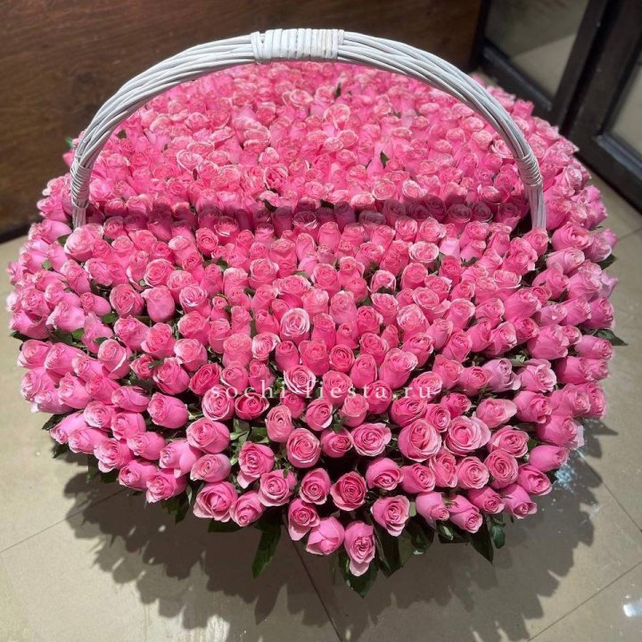 501 розовая роза в Уфе