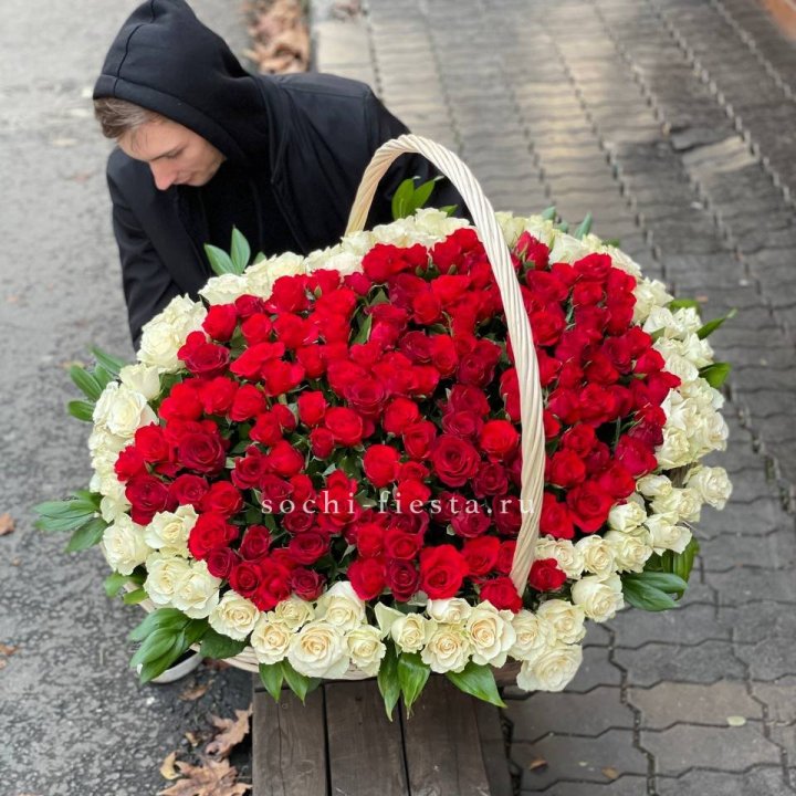 201  роза в корзине   в Уфе