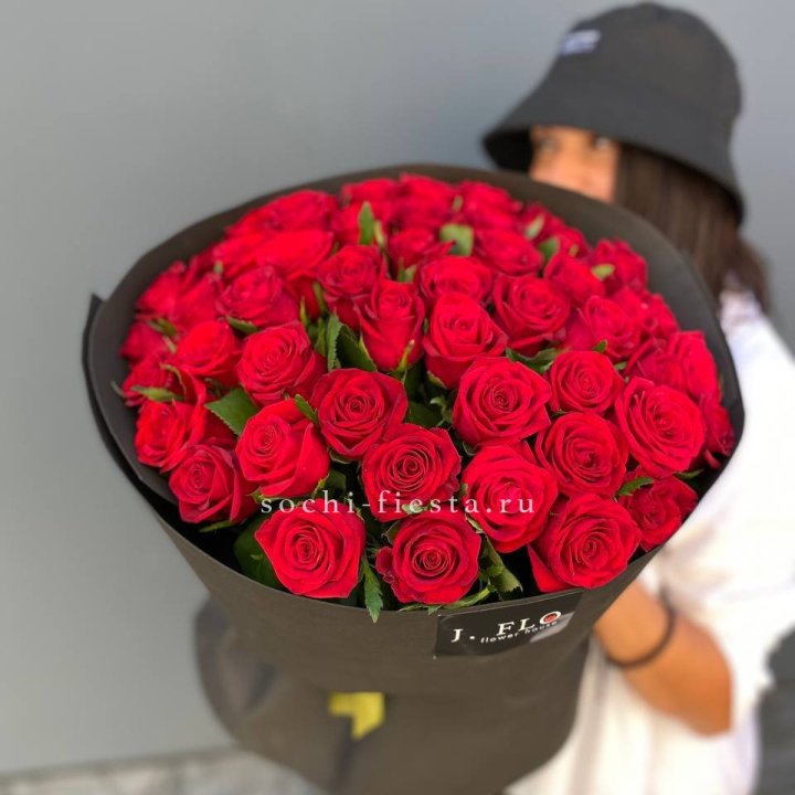 51 роза "Блек" в Уфе