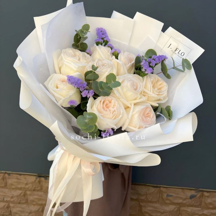 Букет из роз Вайт охара в Уфе