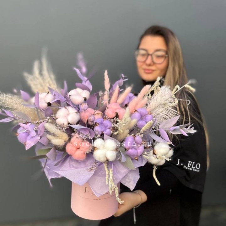 Авторский бокс с сухоцветами №4 в Уфе