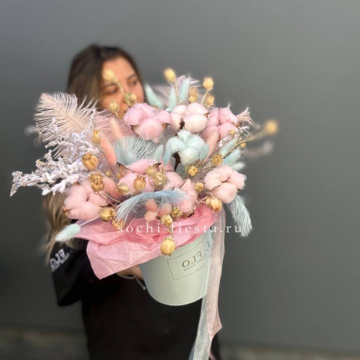 Авторский бокс с сухоцветами №2 в Уфе