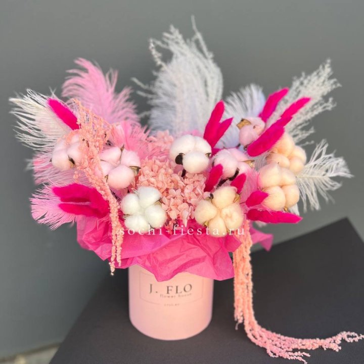 Авторский бокс с сухоцветами №1 в Уфе