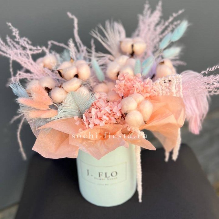 Авторский бокс с сухоцветами №3 в Уфе