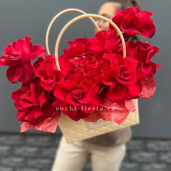 Французские розы в сумочке в Уфе