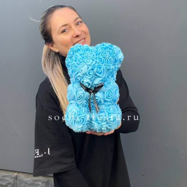 Игрушка медведь голубая в Уфе