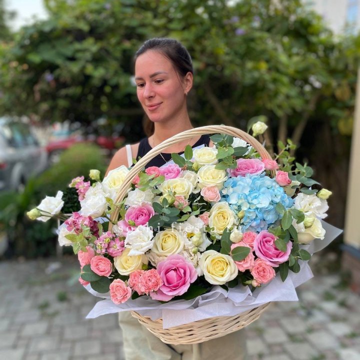 Цветочная корзина №2 в Уфе