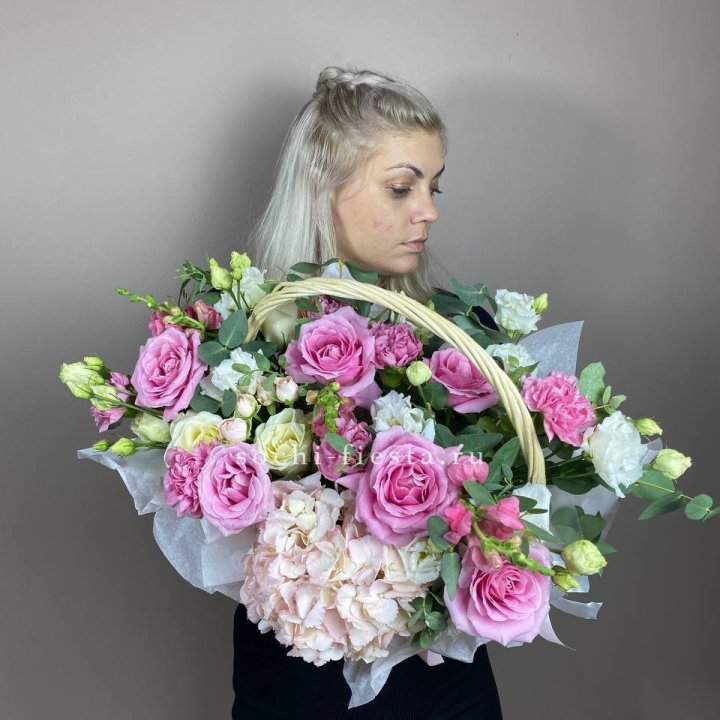 Цветочная корзина № 5 в Уфе