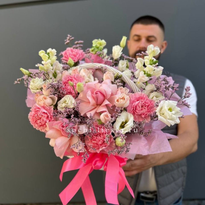Цветочная корзина №1 в Уфе