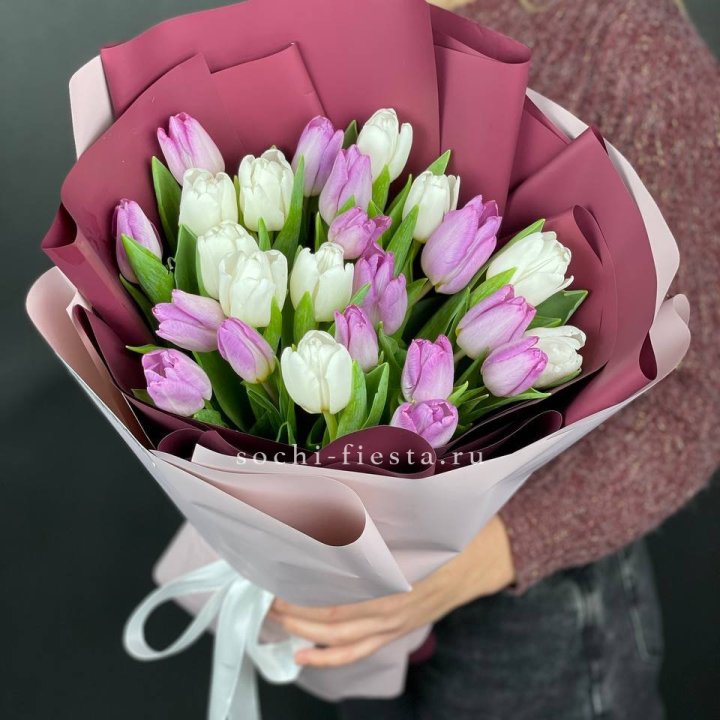 25 тюльпанов микс в Уфе