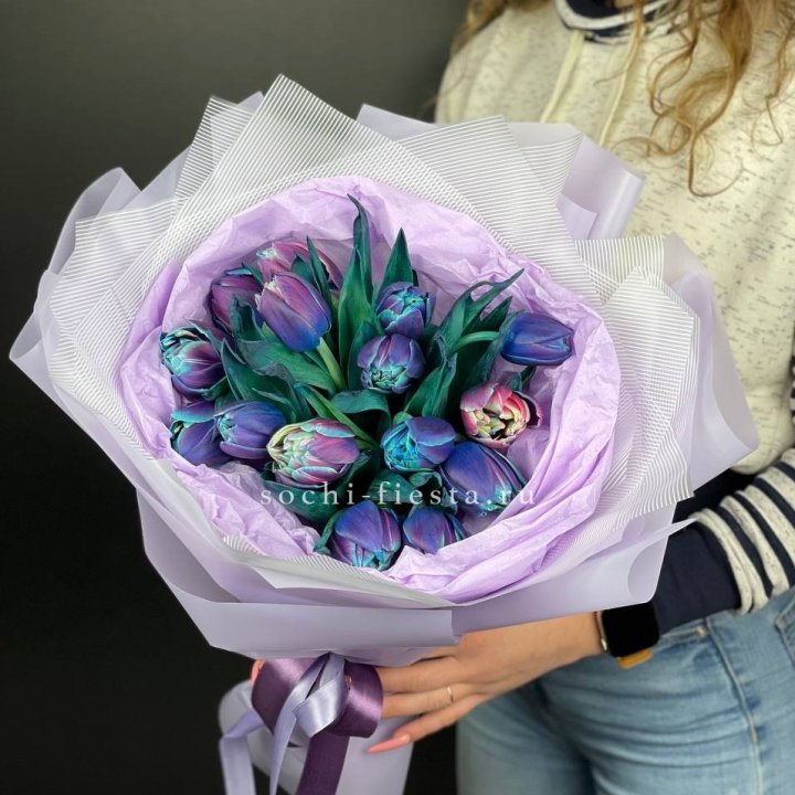 Букет тюльпанов "Пандора" в Уфе