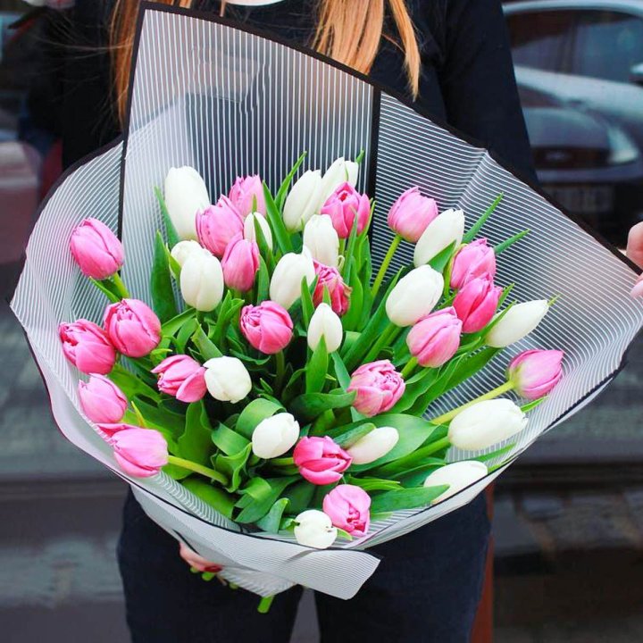 29 тюльпанов микс в Уфе