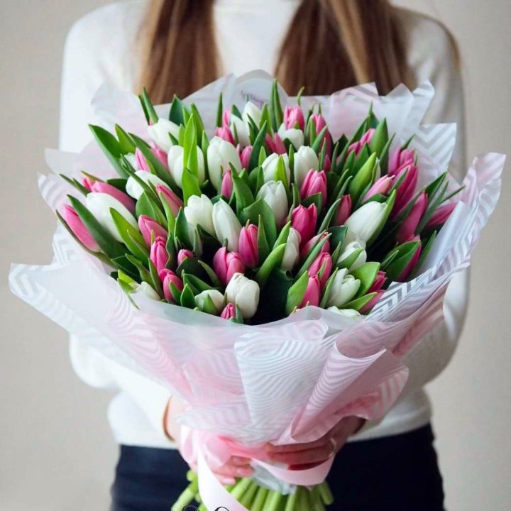 Букет тюльпанов "Лолита" в Уфе