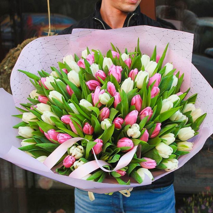 101 тюльпан микс в Уфе