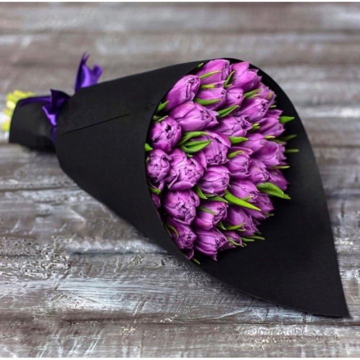 Пионовидные тюльпаны блэк в Уфе