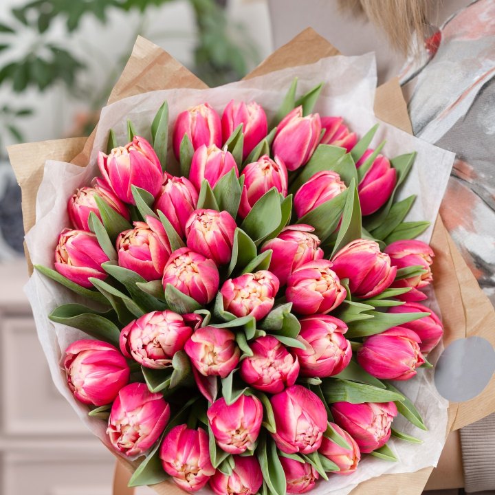 Букет пионовидных тюльпанов в Уфе